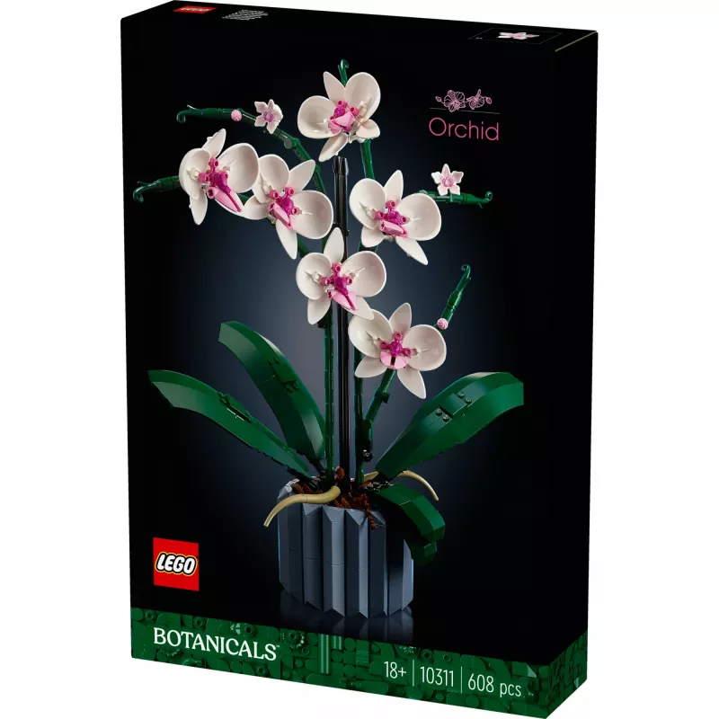 LEGO 10311 Icons Orchidee Künstliche Pflanze Bauset mit Blumen Wohnaccessoire für Erwachsene Botanische Kollektion Geschenk für Ehefrau oder Ehemann