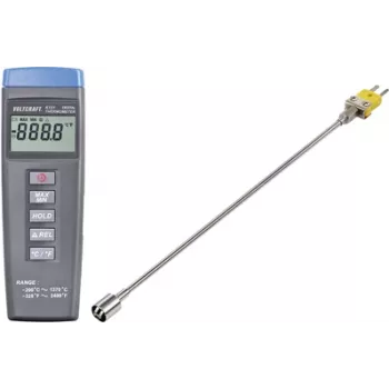 VOLTCRAFT K101 + TP 205 Temperaturmessgerät -200 bis +1370 °C Fühler Typ K