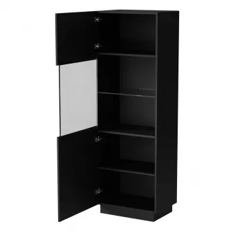 Vitrinenschrank Cama LIVERTI 59,5×42×178 cm schwarz — Standvitrinenschrank