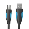USB 2.0 A auf USB-B Kabel Vention VAS-A16-B500, 5 m, schwarz, Stecker-Stecker, 480 Mbit/s