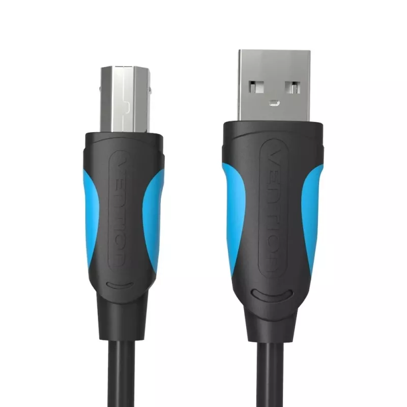 USB 2.0 A auf USB-B Kabel Vention VAS-A16-B500, 5 m, schwarz, Stecker-Stecker, 480 Mbit/s