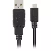 USB 2.0 Kabel, USB-A Stecker > Micro-USB Stecker schwarz, 0,5 Meter, doppelt geschirmt