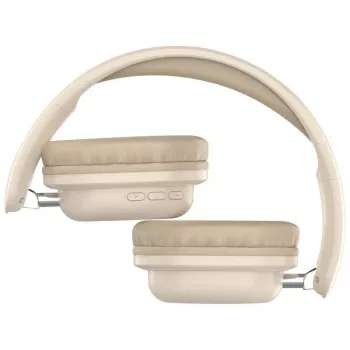 Drahtlose Over-Ear-Kopfhörer DEFENDER EEMOTION B640 BEIGE — binaural, geschlossene Akustik, USB-C, AUX, 20–20000 Hz, 105 dB
