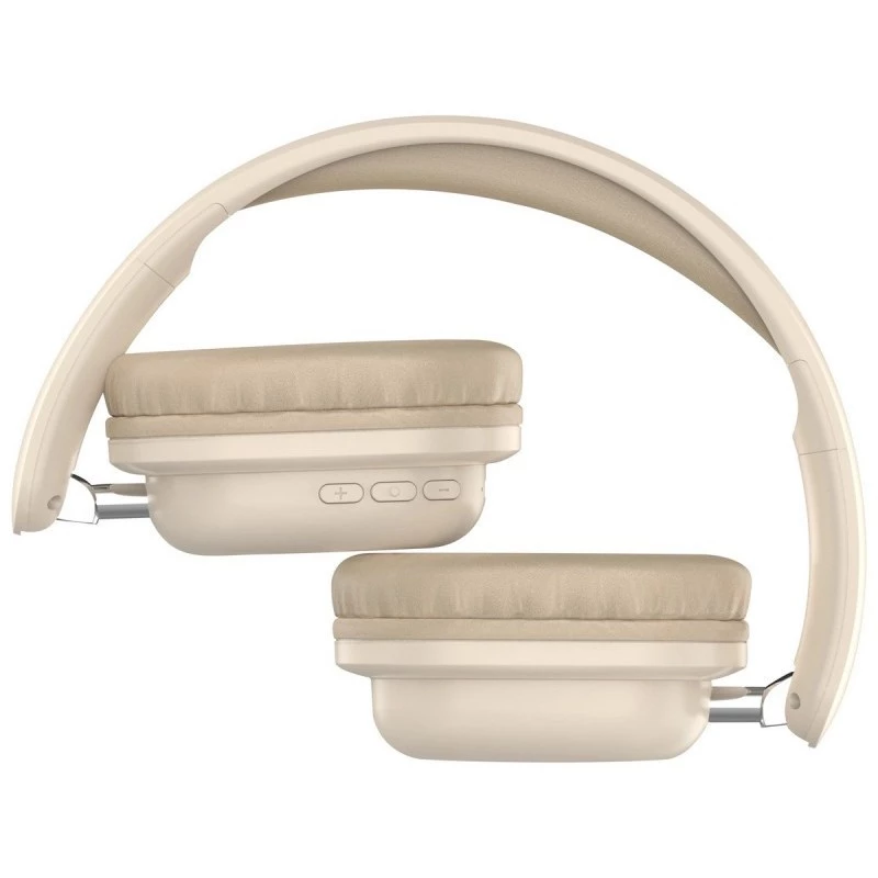 Drahtlose Over-Ear-Kopfhörer DEFENDER EEMOTION B640 BEIGE — binaural, geschlossene Akustik, USB-C, AUX, 20–20000 Hz, 105 dB