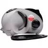 Elektrischer Tisch-Lebensmittelschneider SMAPP 294.5 – 300 W, Schnittstärke 1–15 mm, Edelstahlklinge, Kindersicherung, weiß