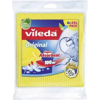 Reinigungsschwammtuch VILEDA Aqua 8er-Pack 142274 — saugfähig, haltbar