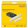 SATA PCI Express x4 Karte DeLOCK 5 Port Low Profile Formfaktor