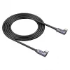 USB‑C-Kabel Unitek C14147ABK01 90°–90° PD 100W 0,5 m, abgewinkelt-zu-abgewinkelt, schwarz