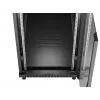 Rack-Schrank LANBERG FF01-6222-12B 22U 600x1200 mm schwarz mit Glasfront- und -rücktüren