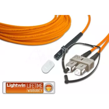 Lightwin Hochwertiges Duplex LWL Patchkabel, MM OM2, MTRJ - SC LWL Patchkabel (LDP-50 MTRJ-SC 2.0)