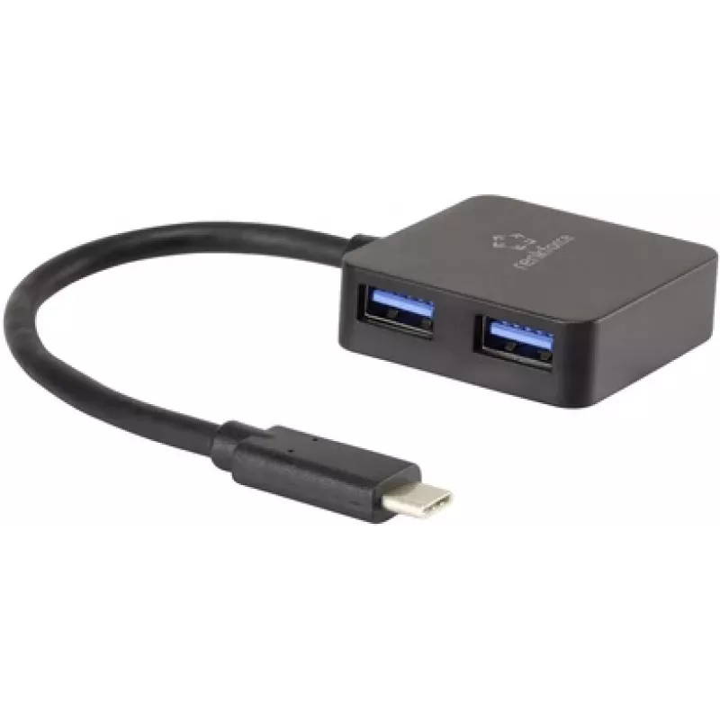 Renkforce RF-3754006 Schnittstellen-Hub USB 3.2 Gen 1 (3.1 Gen 1) Typ-A 5000 Mbit/s Schwarz (RF-3754006)