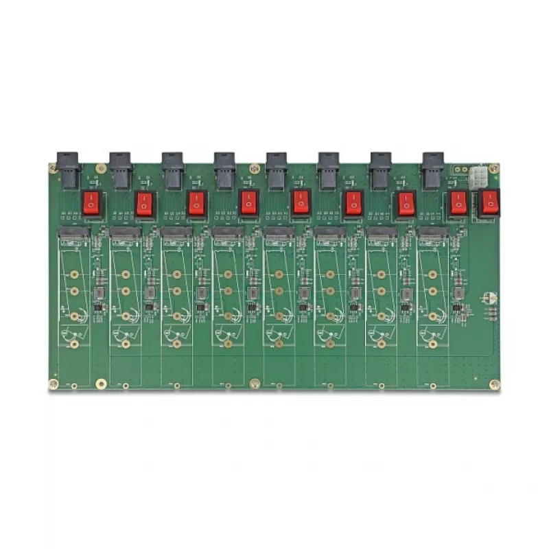 SSD-Platine DELOCK 8x M.2 NVMe Key M SFF-8643 61073