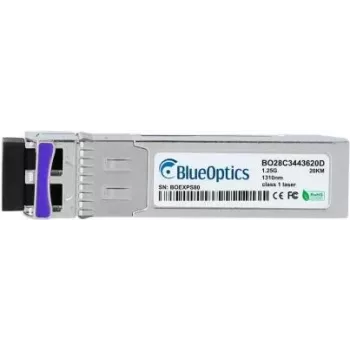 Glasfaser-cSFP-Transceiver BlueOptics CSFP-GE-FE-BIDI2-BO, 1250 Mbit/s, silber