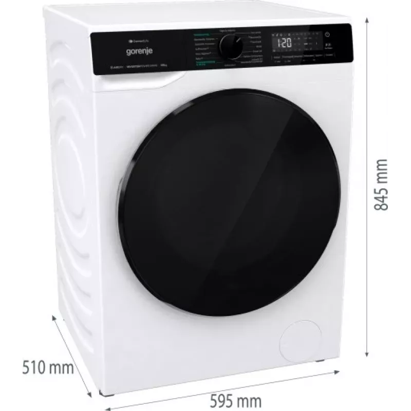 Gorenje WD2PA854ADW/AT Waschtrockner Freistehend Frontlader Weiß D