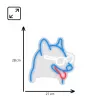 Neon-Leuchtschild MANTA Neon Lights Dog with Glasses Manta SNL69MT – dekorative LED-Neon-Wandleuchte im Hundedesign