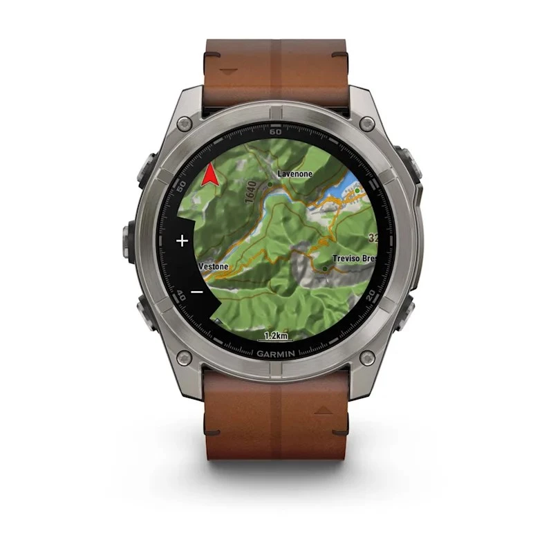 Garmin Fenix 8 3,56 cm (1,4) AMOLED 51 mm Digital 454 x 454 Pixel Touchscreen Titan Wi-Fi GPS (Satellit)