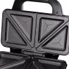 Sandwichmaker Adler AD 3043, 1300 W, Antihaftplatten, 2 Sandwiches, Kochfläche 285 × 152 mm, schwarz
