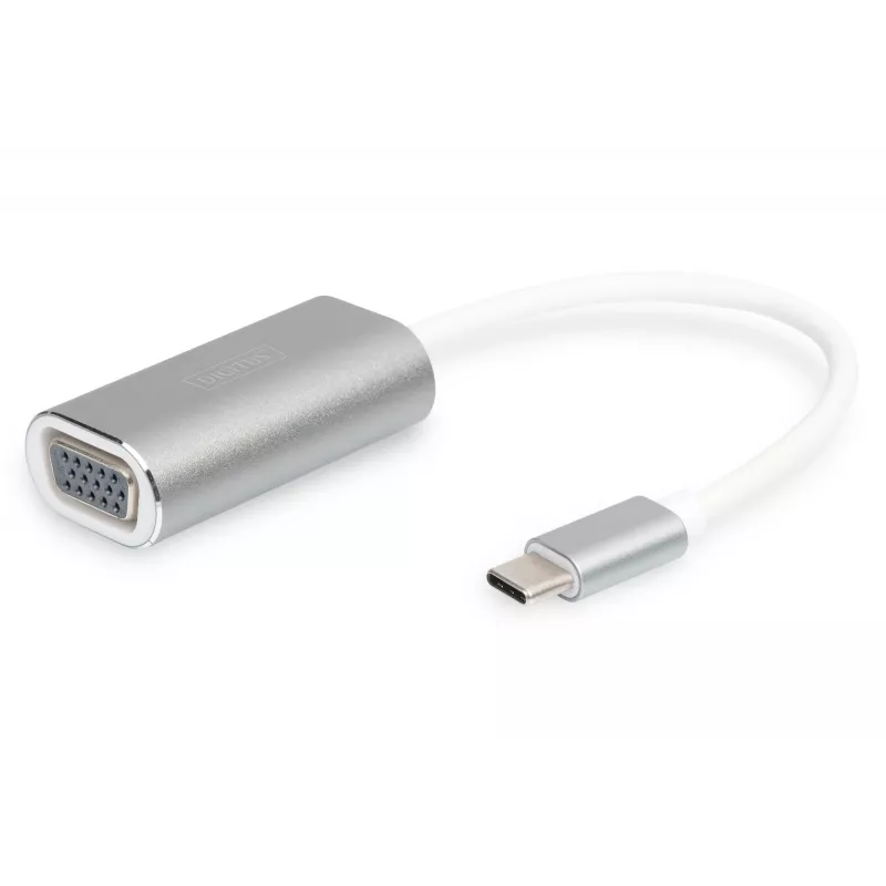DIGITUS DA-70837 VGA-Adapter 1080p FHD auf USB 3.0 Typ C, Aluminium