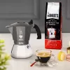 Kaffeemaschine BIALETTI BRIKKA INDUCTION 4TZ 180 ml Anthrazit, Silber