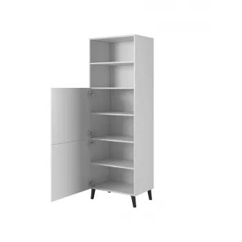 Schrank ABETO 60x40x176.5 cm weiß/glänzend weiß