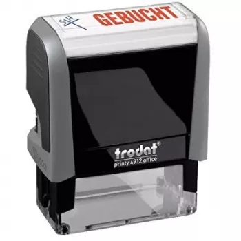WEDO Stamp Office Printy 4912. Modell 4.0. Text Gebucht