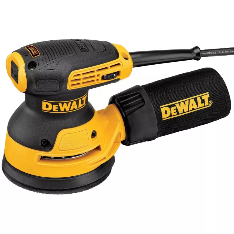 Exzenterschleifer DeWalt DWE6423-QS, 280 W, 8.000–12.000 OPM, 2,6 mm Schleifhub, 1,28 kg