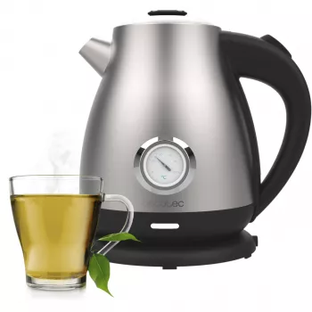 Cecotec Thermosense 620 Retro Steel Elektrischer Wasserkocher 1,7 l 2200 W Edelstahl