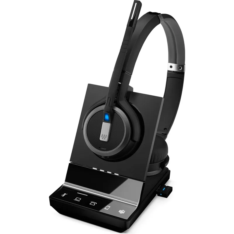 EPOS IMPACT SDW 5066T - Headset-System - On-Ear - DECT - Wireless, Kabelgebunden - Schwarz - Zertifiziert für Microsoft Teams, Optimiert für UC (1001039)