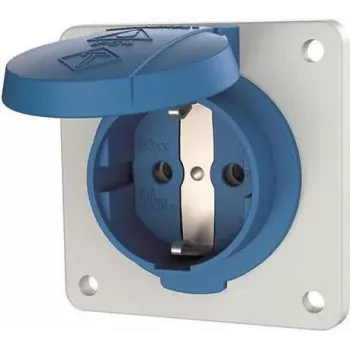 MENNEKES Elektrotechnik GmbH & Co. KG Schuko-Einbausteckdose 16A 2p+E 230V bl 11011F