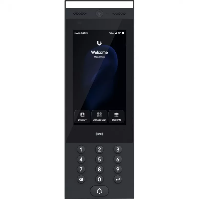 Ubiquiti G3 Intercom INDOOR/OUTDOOR Intercom-Terminal zur Verwaltung von Zutrittsanfragen für Wohn- und Geschäftsgebäude mit Touch-Pass-Unterstützung