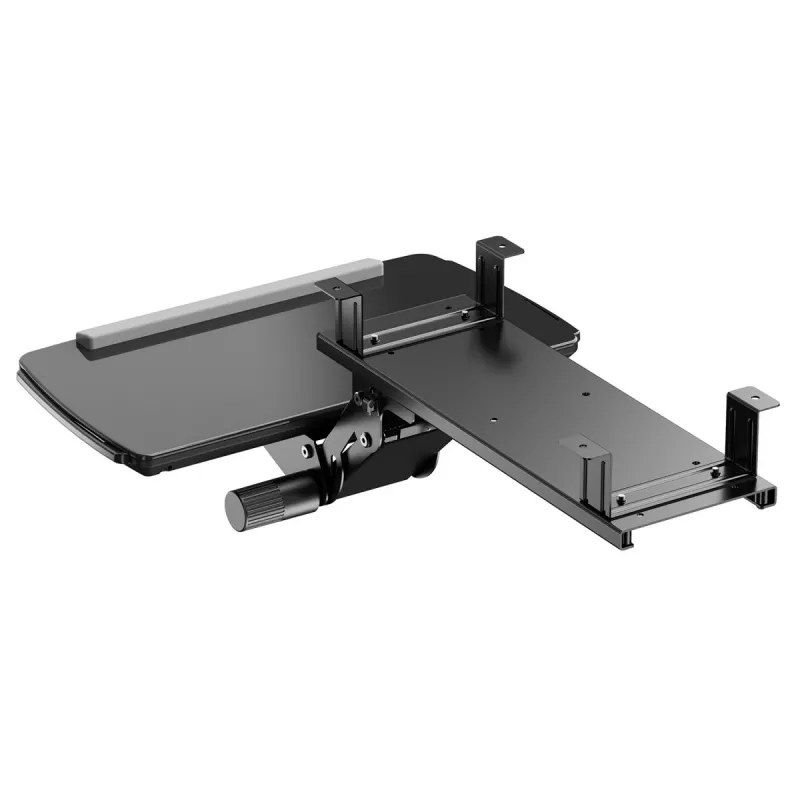 Maclean Untertisch-Tastaturhalterung, verstellbar, max. 5 kg, schwarz, MC-156 B