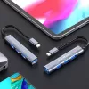 USB-Hub QOLTEC 53792, USB-C 3.1 auf 4 Ports (USB 3.0 x1, USB 2.0 x3)