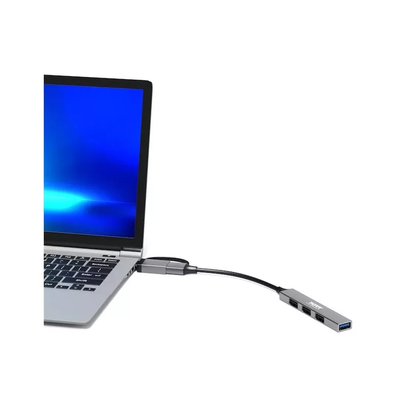 PORT CONNECT | HUB USB-C/USB-A 4 Ports USB-A 3.0 5Gbps | 900160