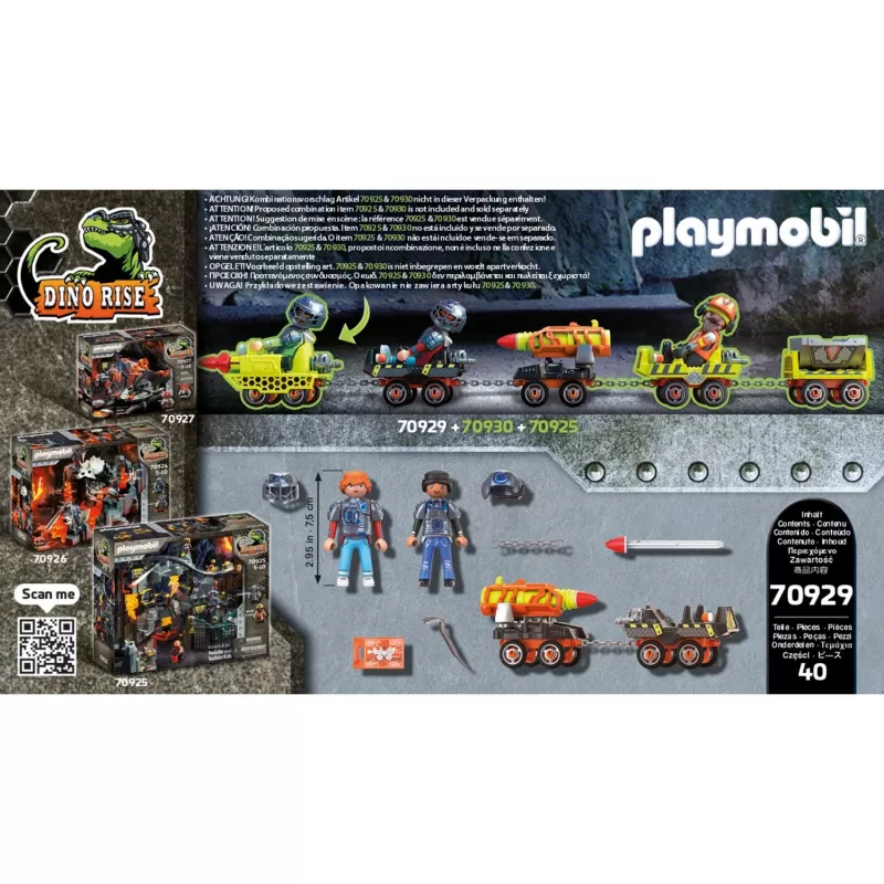 Action/Abenteuer Spielset Playmobil Dinos 70929 Mehrfarbig Alter 5-10