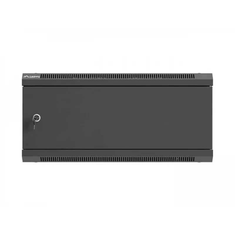 Wandmontierbarer 19-Zoll-Netzwerkschrank LANBERG 4U 600×600 mm, schwarz
