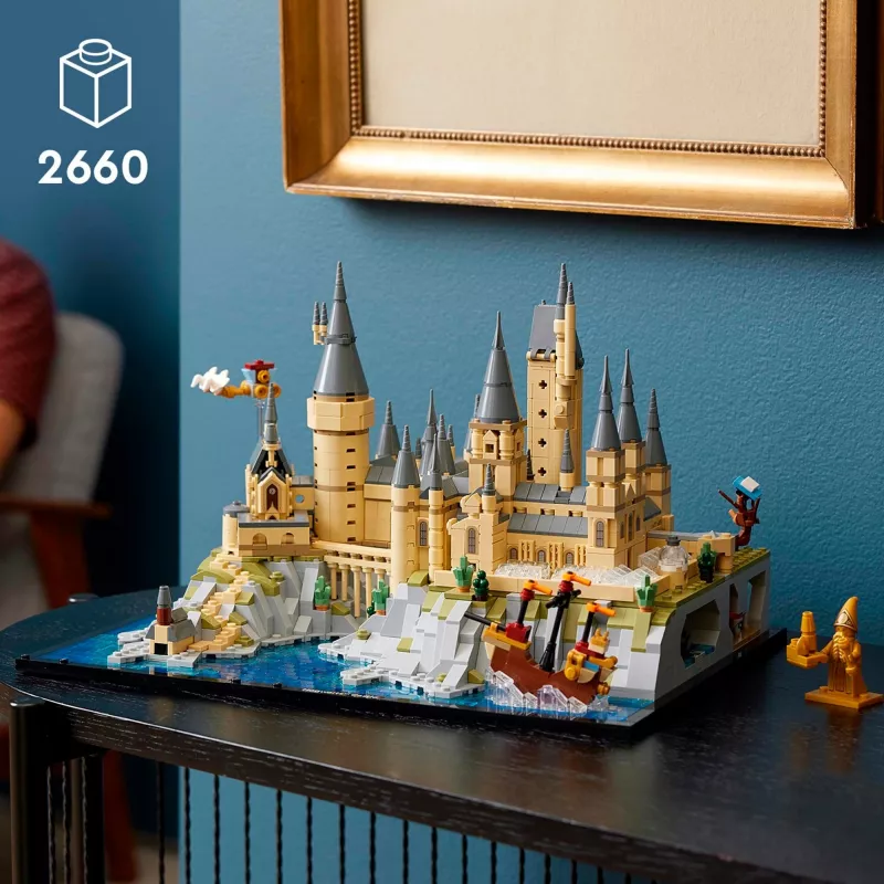 LEGO 76419 Harry Potter Schloss Hogwarts und Gelände, großes Set für Erwachsene mit ikonischen Schauplätzen: Große Halle, Kammer des Schreckens & mehr, Valentinstag