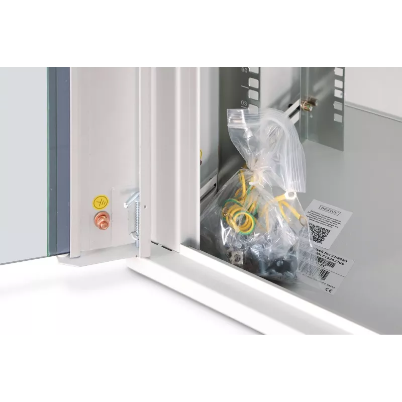 Wandmontage-Schrank DIGITUS Dynamic-N 12U, 19 Zoll, 600x450 mm (BxT), IP20, Schlüsselschloss, unmontiert