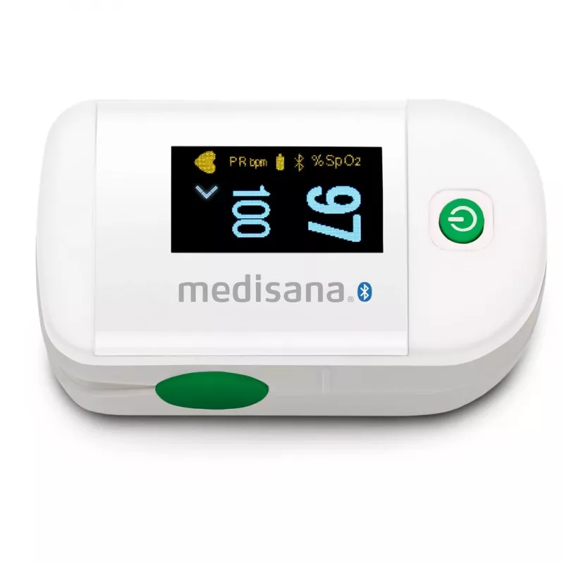Medisana PM 100 Connect Pulsoximeter, grau/weiß