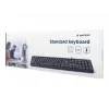 Tastatur Gembird KB-U-103-RU Büro USB QWERTY Englisch Russisch Schwarz
