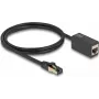 DeLOCK Netzwerk-Verlängerungskabel RJ45-Stecker auf RJ45-Buchse Cat.8.1 S/FTP 1 m schwarz