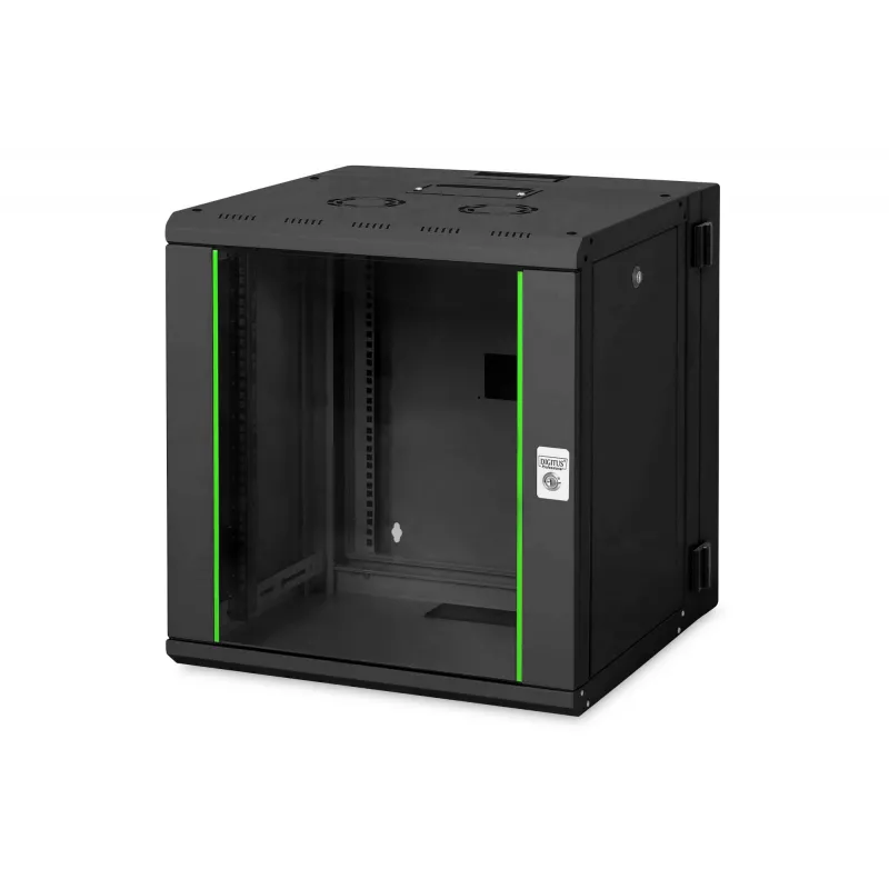 Wandmontage-Rack Digitus DN-19 12-U-3-SW