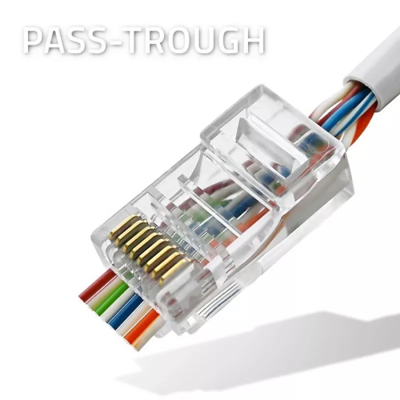 RJ45-Stecker QOLTEC CAT5e UTP, Packung mit 100 Stück