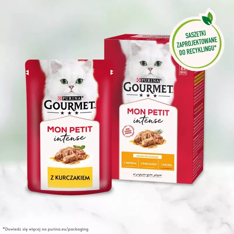 GOURMET Mon Petit Geflügel-Mix - Nassfutter für Katzen - 6 x 50 g