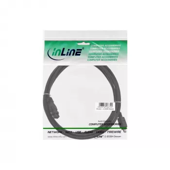 FireWire 400 auf 800 Kabel InLine 34901 1m Stecker/Stecker Schwarz
