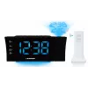 Blaupunkt CRP81USB Radiowecker mit Projektion und USB-Ladefunktion, Schwarz
