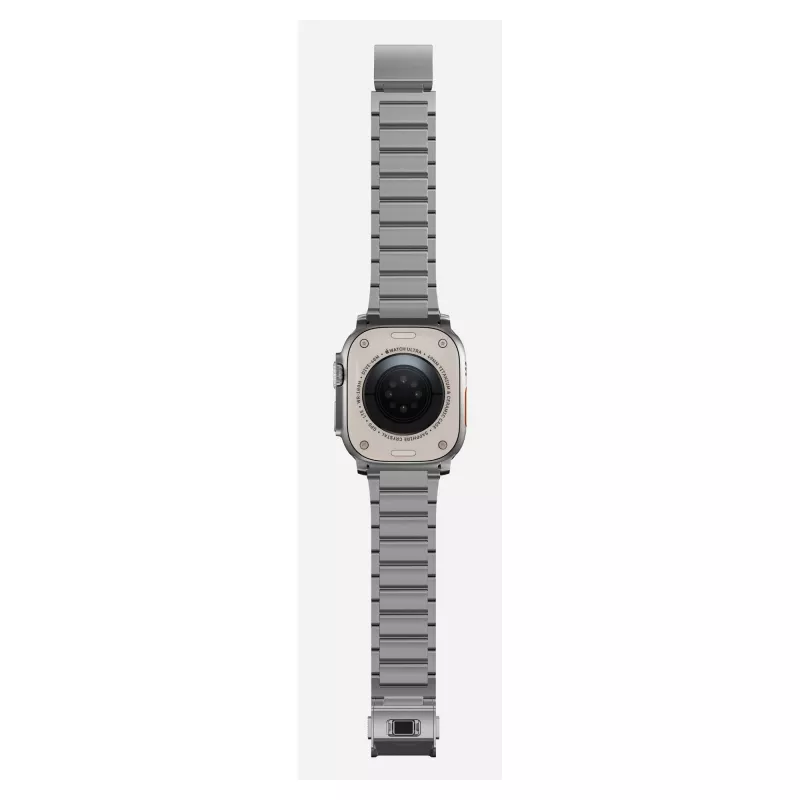 NOMAD Titanium Armband für Apple Watch 46mm/49mm Silber