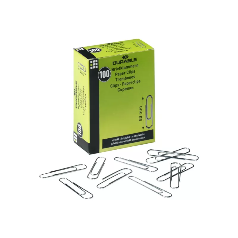 Büroklammer Durable 122425 Metall 100 Stück