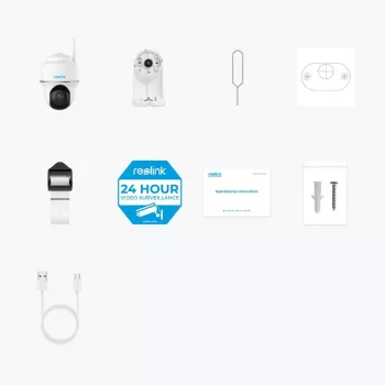IP-Überwachungskamera Reolink Argus B420 3MP Outdoor-Akku Wi‑Fi Schwenk- & Neigefunktion, 5200 mAh, IP65, 110° Blickwinkel