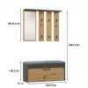 Topeshop GAR PARMA ANT/ART entryway Schrank