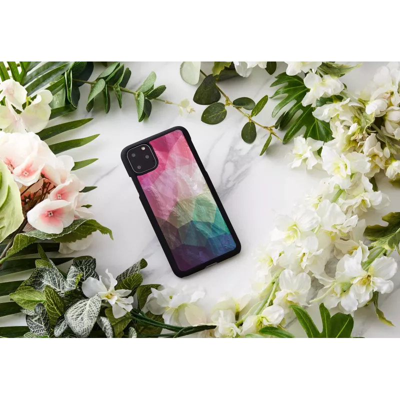 Schutz-Hülle iKins für iPhone 11 Pro Max – Water Flower Schwarz